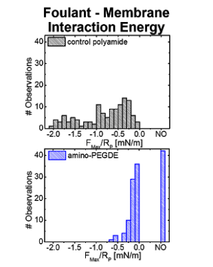 Foulant - Membrane Interaction Energy